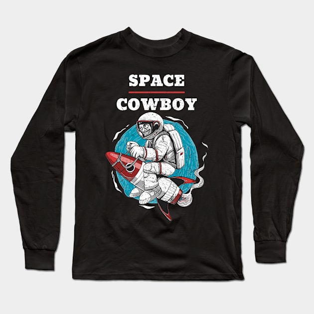 Space Cowboy Long Sleeve T-Shirt by A Reel Keeper